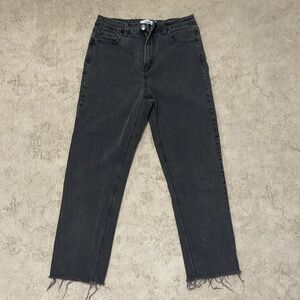 Carly Jean Los Angeles Black Distressed Jeans